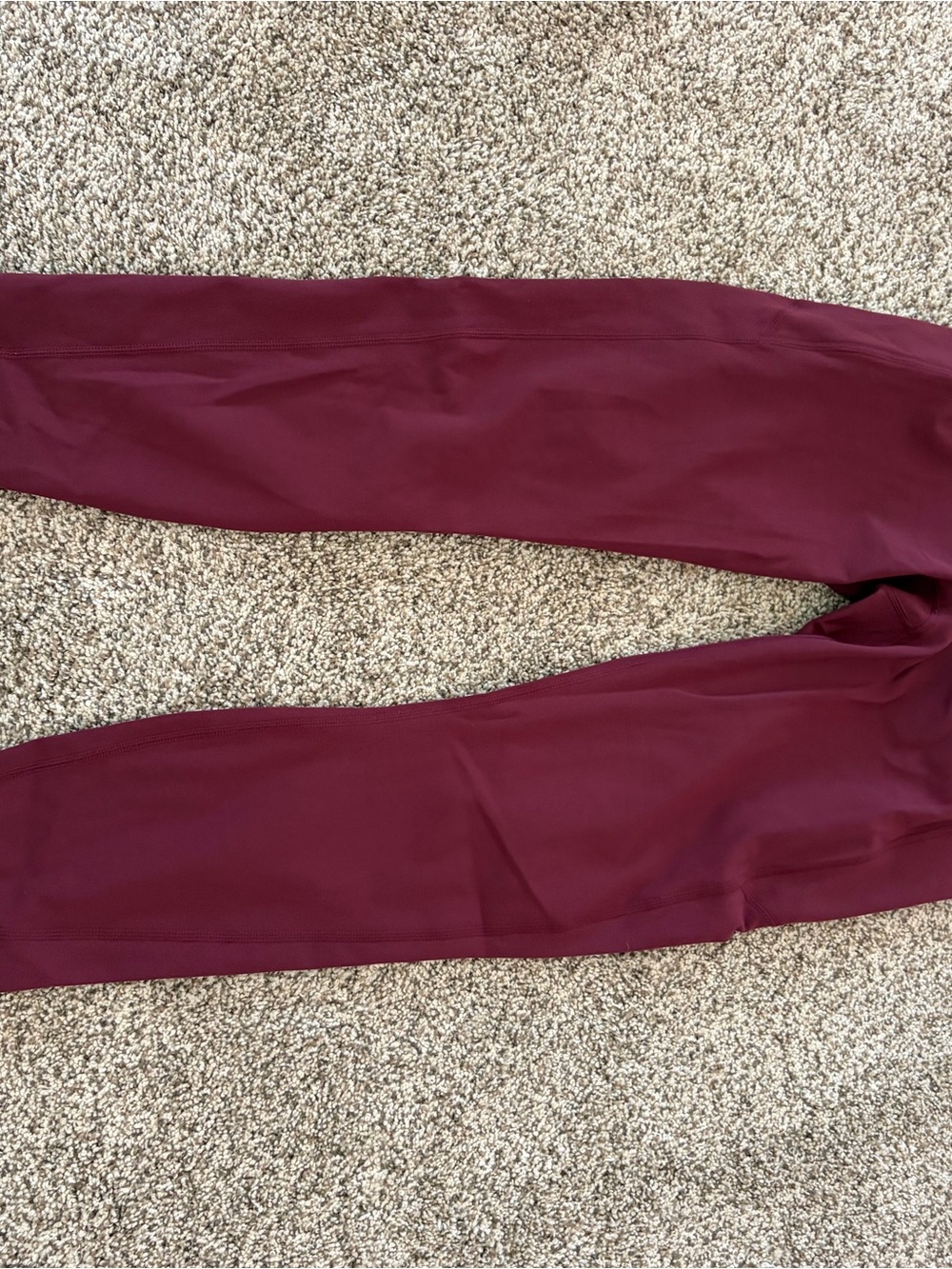Fabletics Oasis PureLuxe High-Waist Legging with Pocket - Dark Red - Picture 2 of 3